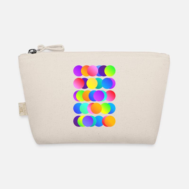 Brightly coloured circles Organic Pouch