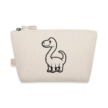 dinosaurier brontosaurus - Bio-Täschchen - Natur - Vorne