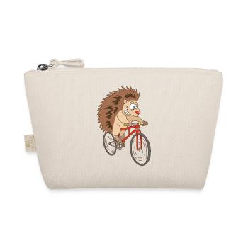hedgehog on a bike - Organic Pouch - nature - Front