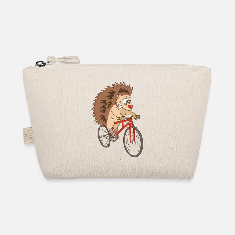 Igel auf dem Fahrrad Bio-Täschchen