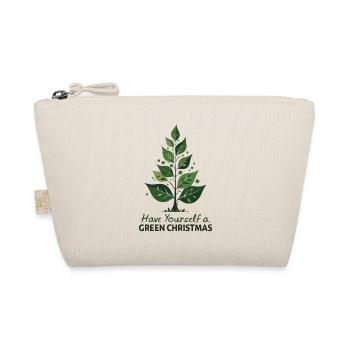 Eco Friendly Green Christmas Tree - Organic Pouch - nature - Front