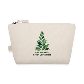 Eco Friendly Green Christmas Tree - Organic Pouch - nature - Front