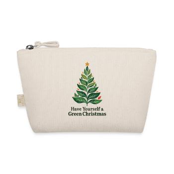 Eco Friendly Green Christmas Tree - Organic Pouch - nature - Front