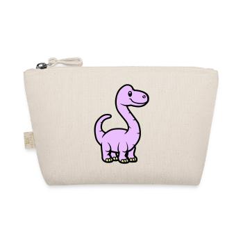 Dinosaur Brontosaurus Comic - Organic Pouch - nature - Front