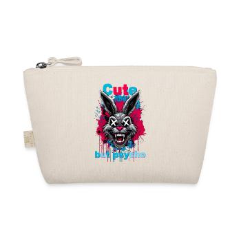 Lapin mignon mais psychopathe - Trousse biologique - nature - Devant