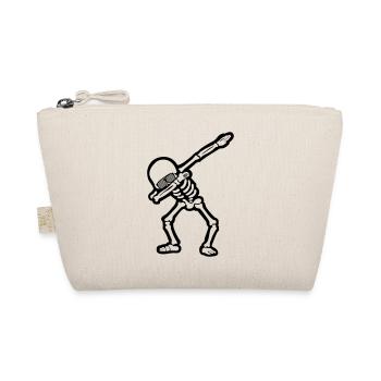 Cool Skull Dabbing 01 - Organic Pouch - nature - Front