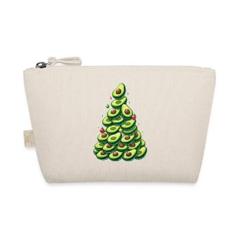 Weihnachten Avocado Tannenbaum lustig vegan - Bio-Täschchen - Natur - Vorne