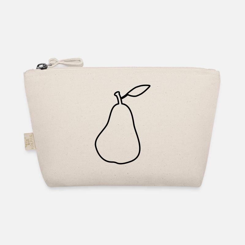 Silhouette Birne Pear Outline Organic Pouch