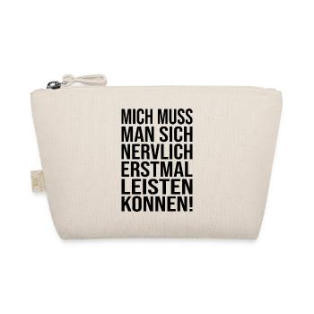 Lustiger Spruch Bild Witzig Humor Geschenkidee - Bio-Täschchen - Natur - Vorne