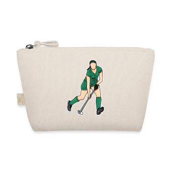 Hockey Frau - Bio-Täschchen - Natur - Vorne
