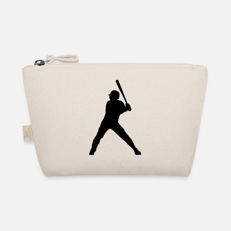 Baseball Batter Spieler Sport Geschenk Bio-Täschchen