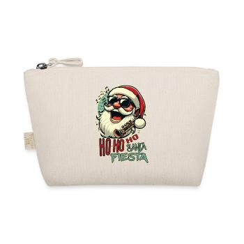Père Noël cool et drôle avec des lunettes de soleil (Ho-ho-ho) - Trousse biologique - nature - Devant