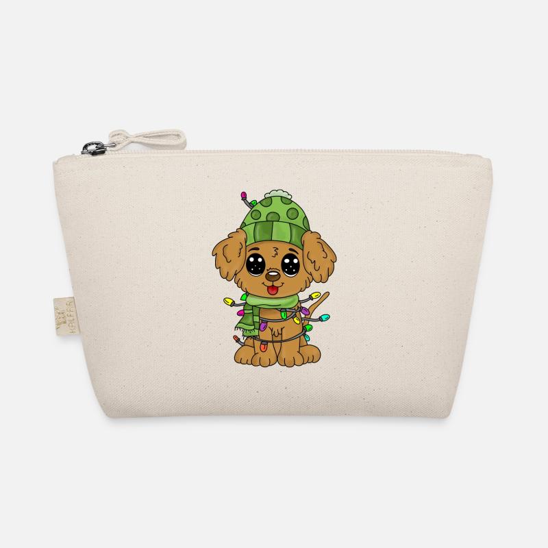 Chien avec des décorations de Noël - Trousse biologique - nature