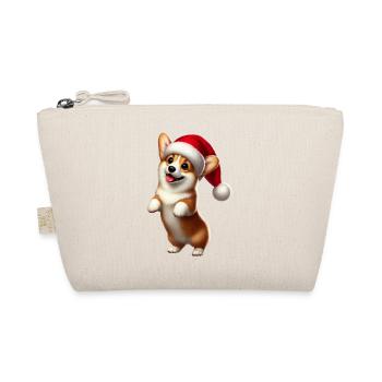 Christmas Corgi - Bio-Täschchen - Natur - Vorne