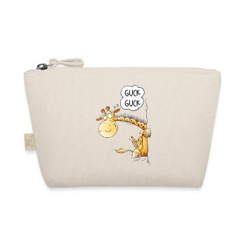 Look Look Giraffe I Wildlife Animal Motif - Organic Pouch - nature - Front