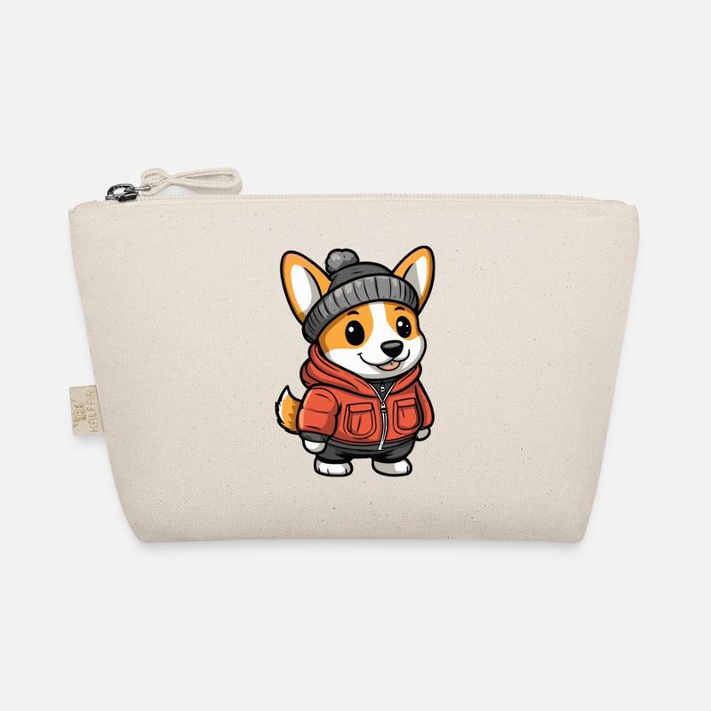 Dessin animé de chien corgi Trousse biologique