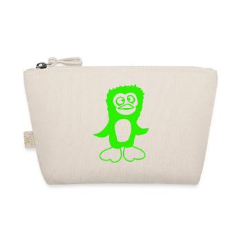 Le pingouin a l’air confus, stupide, drôle, grimace - Trousse biologique - nature - Devant