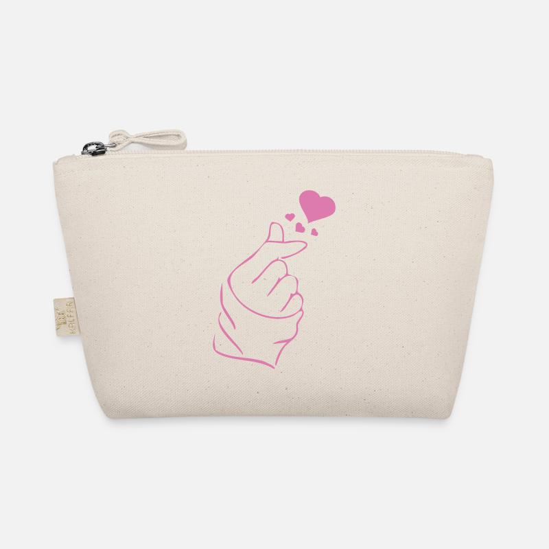 Finger heart k-pop K-drama 2 couleurs custom Trousse biologique