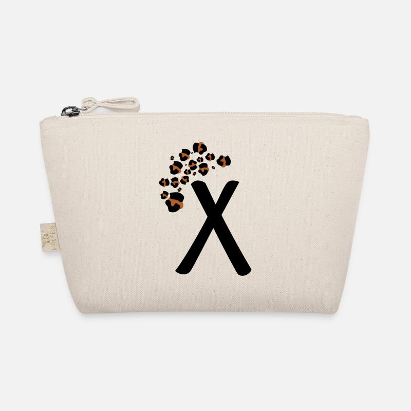 Letter x leopard print Organic Pouch