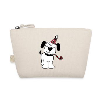 chien anniversaire réveillon nouvel an chapeau de fête célébrer crapaud - Trousse biologique - nature - Devant