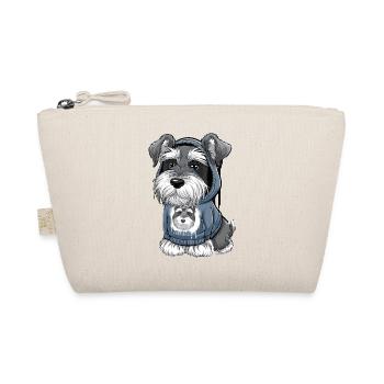 Schnauzer Hund für einen Schnauzerbesitzer - Bio-Täschchen - Natur - Vorne