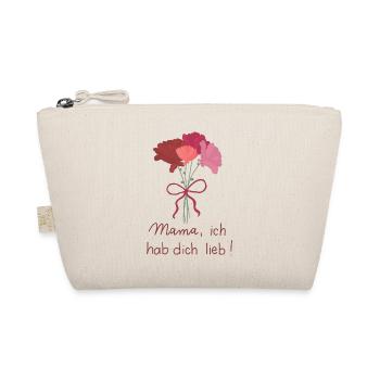 Mama, ich hab dich lieb - Bio-Täschchen - Natur - Vorne