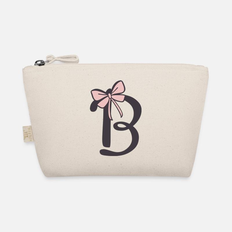 Anfangsbuchstabe B Schleifchen Bio-Täschchen