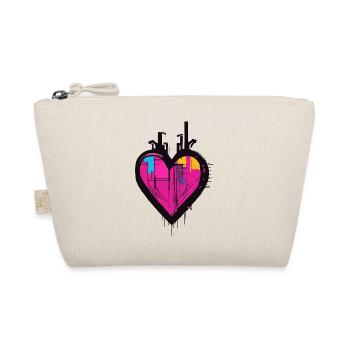 Heart for art lovers - Organic Pouch - nature - Front