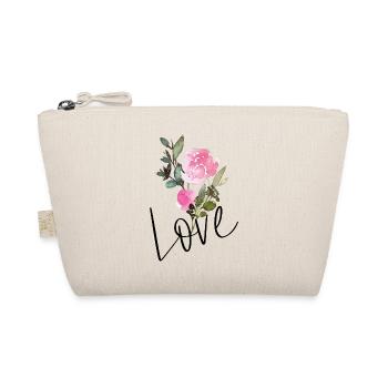 Love Flower - Bio-Täschchen - Natur - Vorne