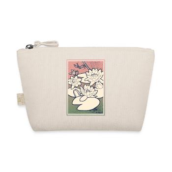 Water Lily Illustration – Tranquility & Nature - Organic Pouch - nature - Front