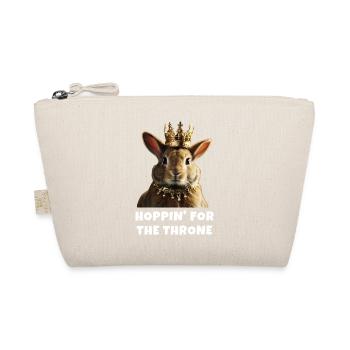 Hoppin' for the Throne rabbit lover - Organic Pouch - nature - Front