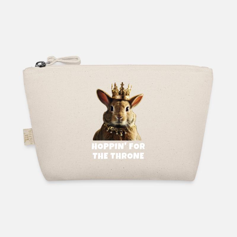 Hoppin' for the Throne rabbit lover Organic Pouch