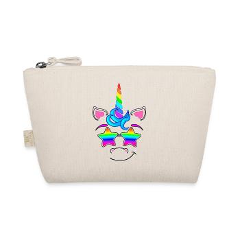 Licorne drôle avec des lunettes de soleil arc-en-ciel coloré - Trousse biologique - nature - Devant