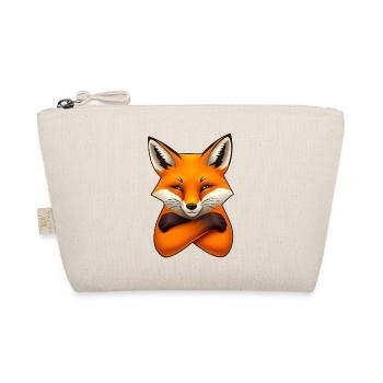 Fox Illustration – Minimalist Design - Organic Pouch - nature - Front