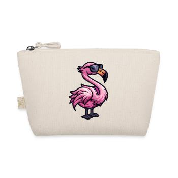 Flamingo Cool Tier - Bio-Täschchen - Natur - Vorne