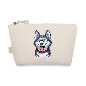 Husky Portrait - Organic Pouch - nature - Front