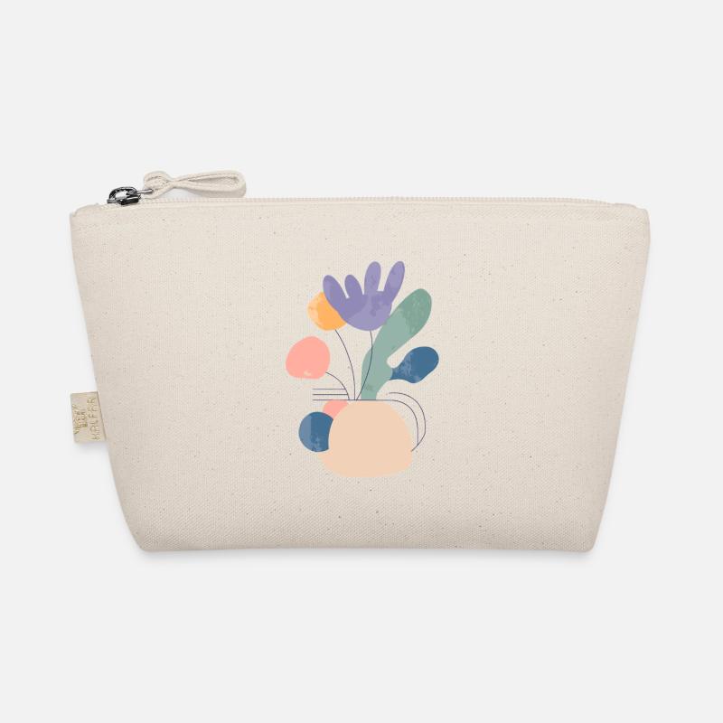 Abstract Floral Composition - Modern Organic Pouch