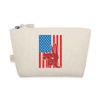 Patriotic Judo Fighter - Organic Pouch - nature - Front