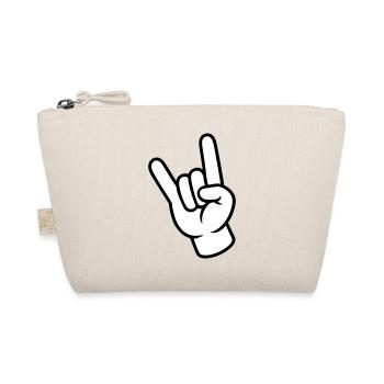 Hand Sign Party - Organic Pouch - nature - Front