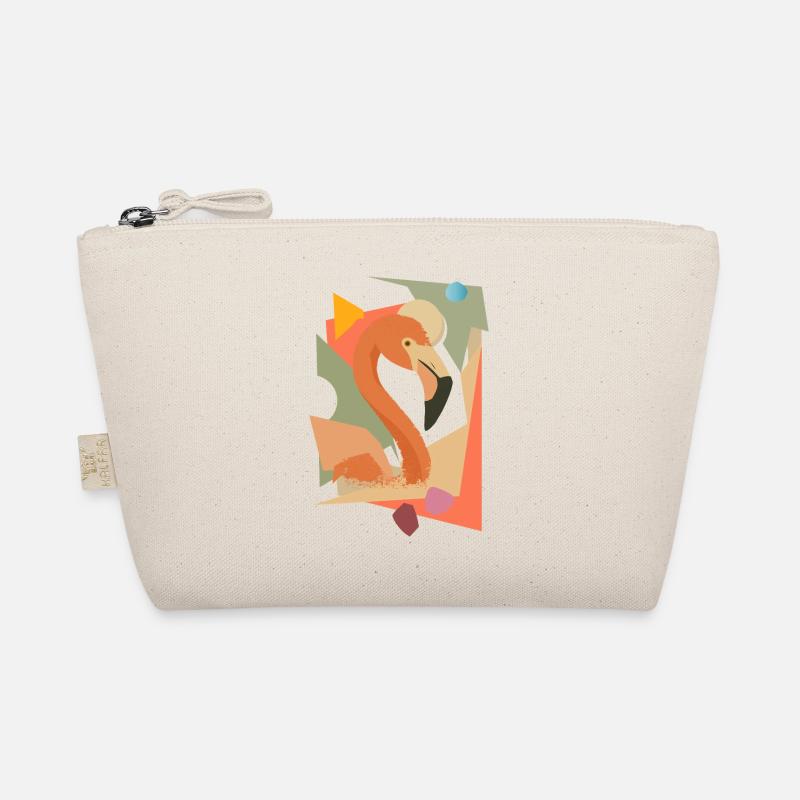 Flamant rose dans un style géométrique-abstrait Trousse biologique