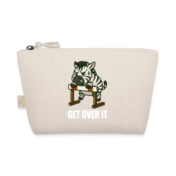 Zebra Hurdle Hurdle Motivation Saying Overcoming - Organic Pouch - nature - Front