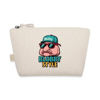 Blobby Style Cartoon Tee - Organic Pouch - nature - Front