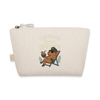 Capybara Style – Certified Chill Officer - Organic Pouch - nature - Front