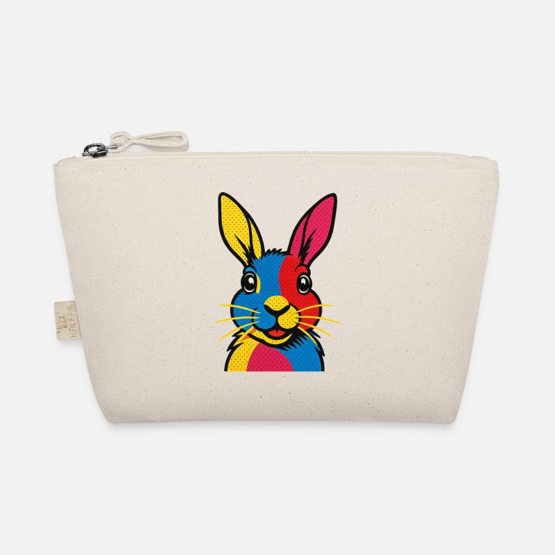 Rabbit Pop Art Organic Pouch
