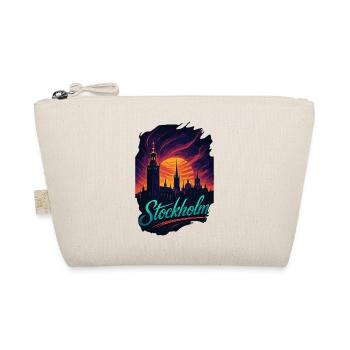 Stockholm most beautiful capital Sweden Gift - Organic Pouch - nature - Front