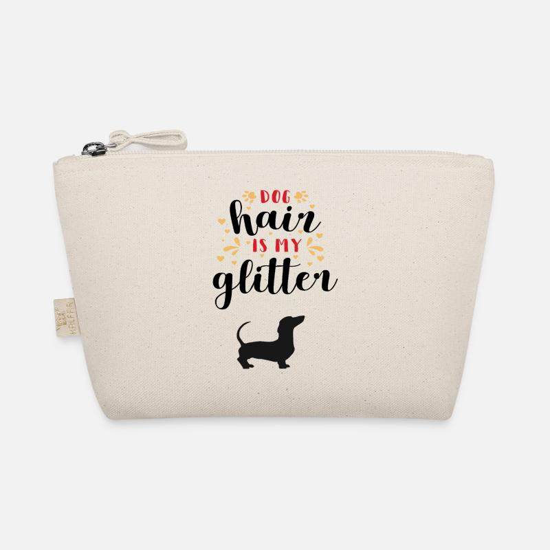 Hundehaare sind mein Glitter - hundeliebhaber - Bio-Täschchen - Natur
