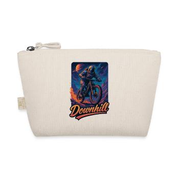MTB Mountainbiking Downhill Astronaut Geschenk - Bio-Täschchen - Natur - Vorne