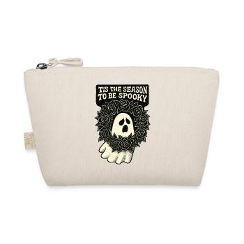 Spooky Season Ghost Wreath - Organic Pouch - nature - Front