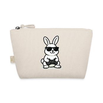 Cool Gaming Bunny - Bio-Täschchen - Natur - Vorne