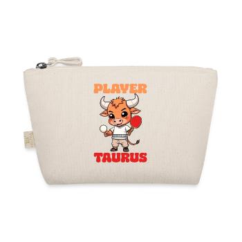 Table tennis player Taurus zodiac sign Taurus - Organic Pouch - nature - Front